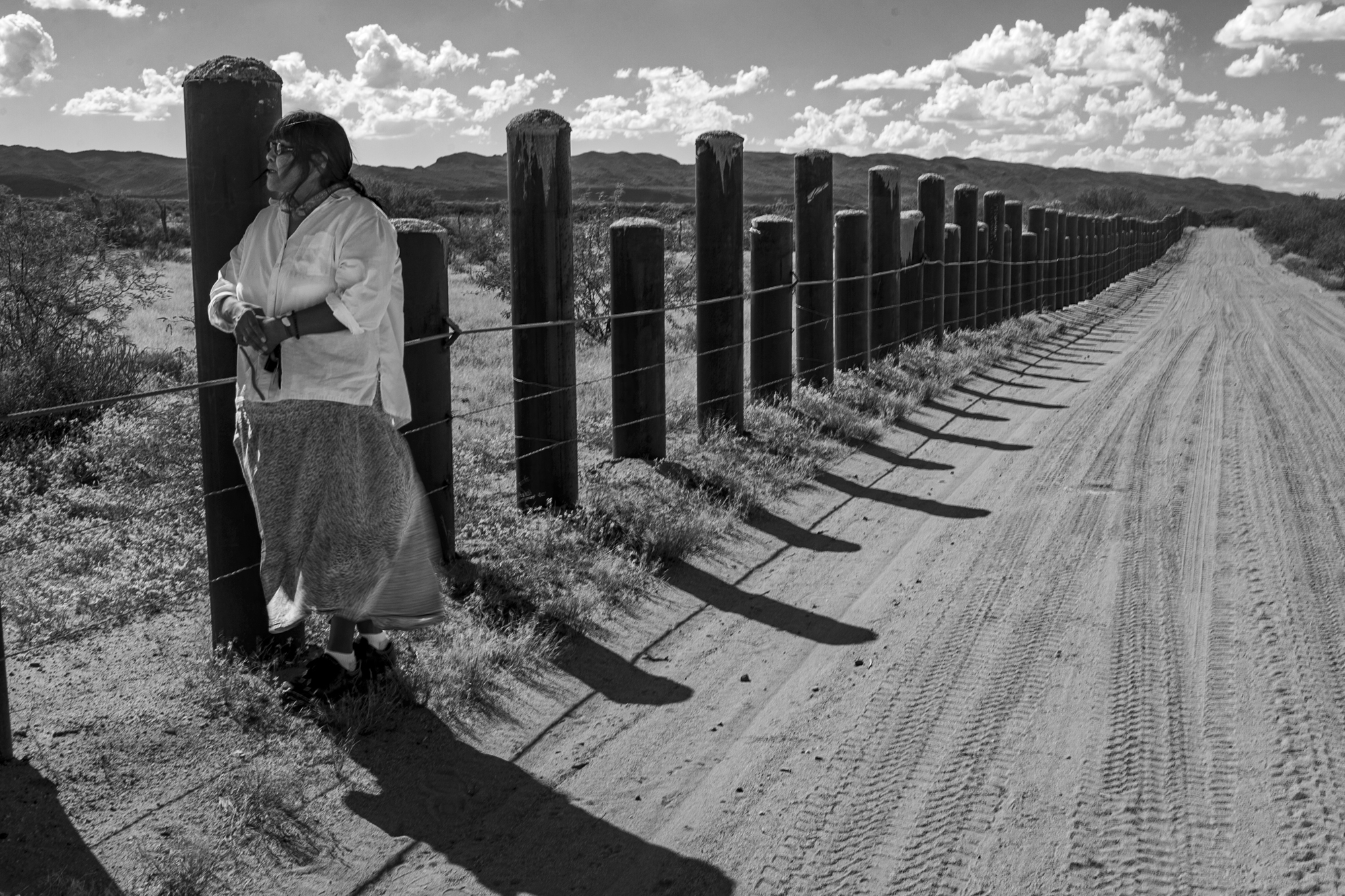 Ophelia Rivas at the Border Wall